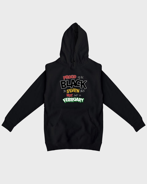Proud To Be Black 24/7/365 Men's Pullover Hoodie