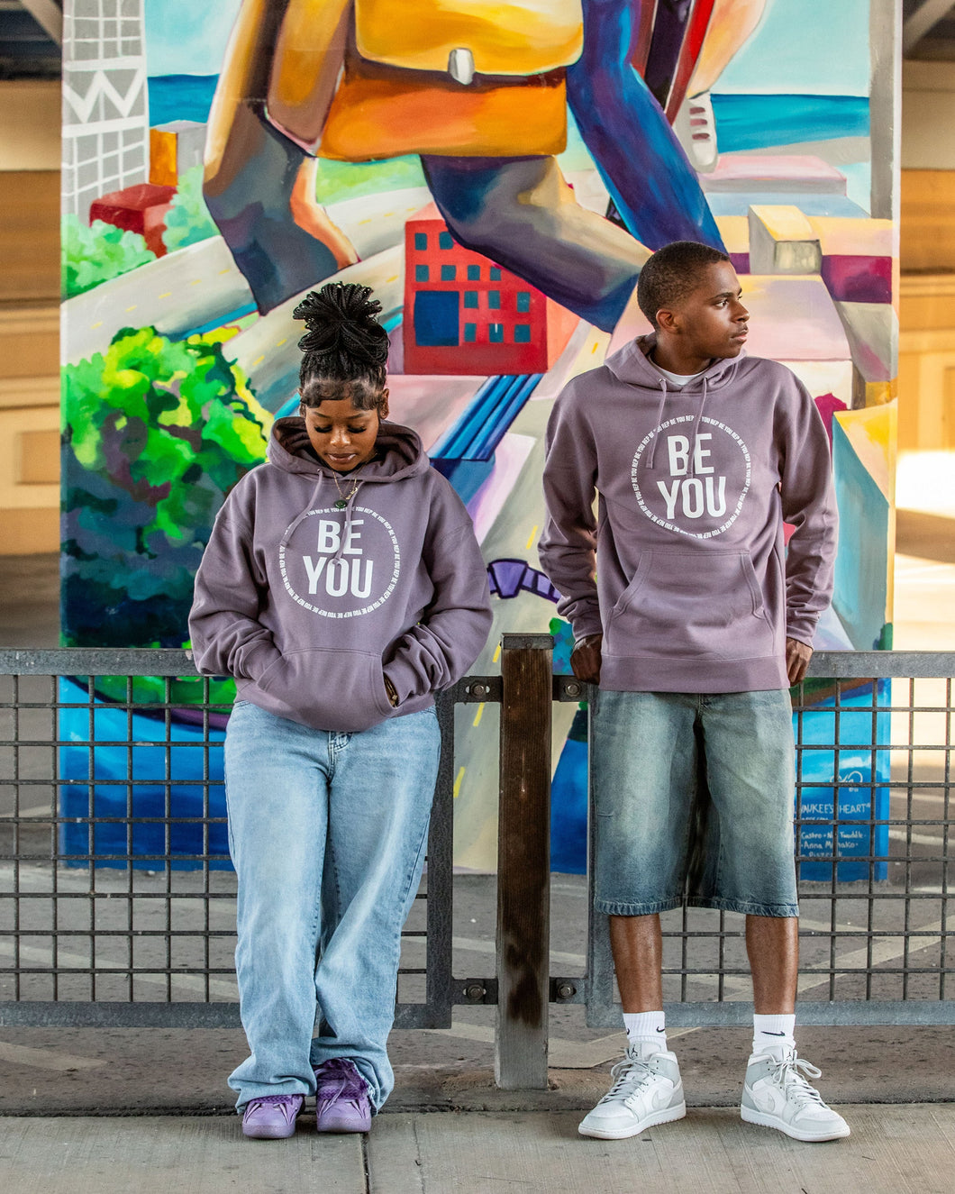 BE YOU Logo Men's Pullover Hoodie